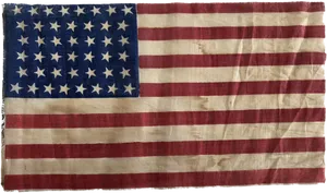 Vintage American Flag Texture PNG Image