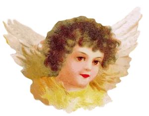 Vintage Angel Illustration PNG Image