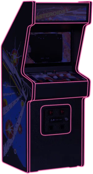 Vintage Asteroids Arcade Machine PNG Image