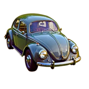 Vintage Beetle Drawing Png Ofc PNG Image