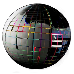 Vintage Black And White Globe Png Hlx52 PNG Image