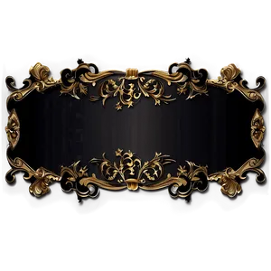 Vintage Black Banner Png Wgv PNG Image