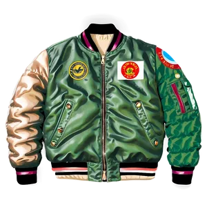 Vintage Bomber Jacket Style Png Jxj PNG Image