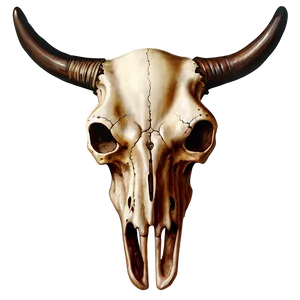 Vintage Bull Skull Drawing Png 06122024 PNG Image