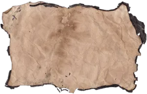 Vintage Burnt Edge Paper Texture PNG Image