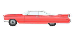 Vintage Cadillac Classic Car Illustration PNG Image