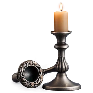 Vintage Candlestick Png Dob PNG Image