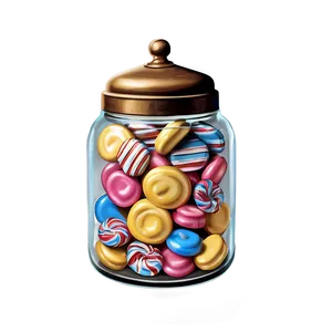 Vintage Candy Jar Png Ajr PNG Image