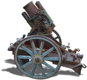 Vintage Cannonon Wheels PNG Image