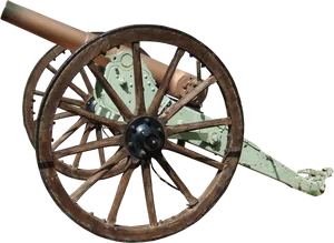 Vintage Cannonon Wheels PNG Image