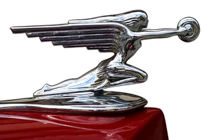 Vintage Car Hood Ornament PNG Image