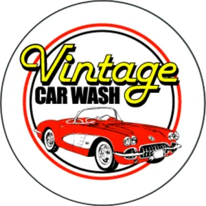 Vintage Car Wash Logo PNG Image