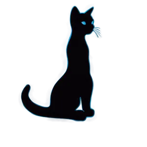 Vintage Cat Silhouette Png 06122024 PNG Image