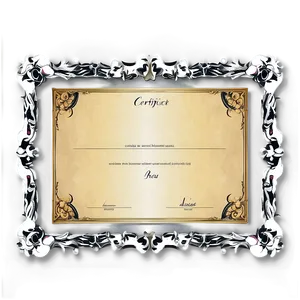 Vintage Certificate Frame Png 06262024 PNG Image