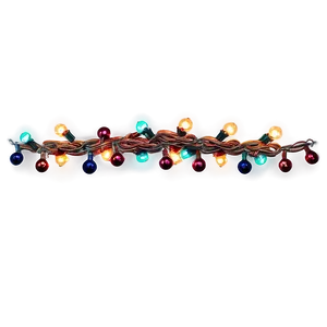 Vintage Christmas String Lights Png Fqc80 PNG Image