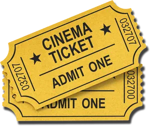 Vintage Cinema Tickets PNG Image