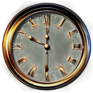 Vintage Clock Clipart Png Yjj37 PNG Image