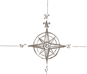 Vintage Compass Rose Graphic PNG Image