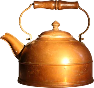Vintage Copper Teapot PNG