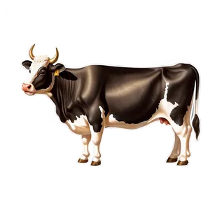 Vintage Cow Drawing Clipart Png 59 PNG Image