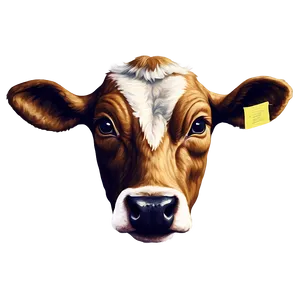 Vintage Cow Face Sketch Png Xme24 PNG Image