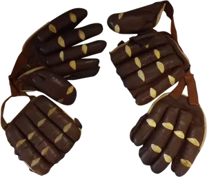 Vintage Cricket Gloves PNG Image