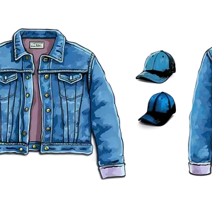 Vintage Denim Jacket Png 06132024 PNG Image