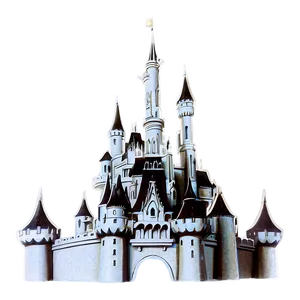 Vintage Disney Castle Sketch Png 84 PNG Image