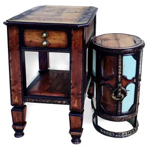 Vintage End Table Png 06292024 PNG Image