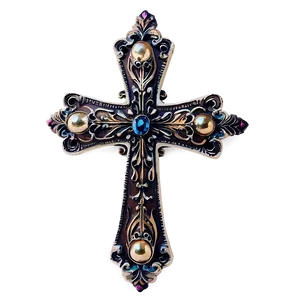 Vintage Fancy Cross Png Opf39 PNG Image