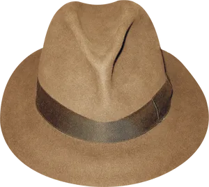 Vintage Fedora Hat Sepia Tone PNG Image