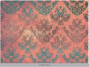 Vintage Floral Wallpaper Pattern PNG Image