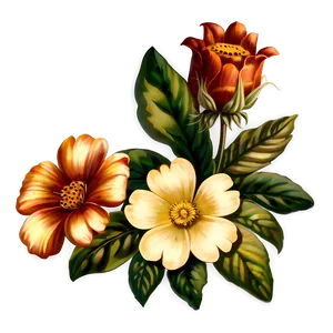 Vintage Flower Illustration Png 06252024 PNG Image