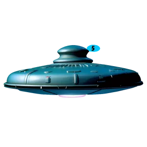 Vintage Flying Saucer Design Png Fnl PNG Image