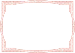 Vintage Frame Black Center Pink Dots PNG Image