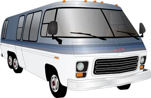 Vintage G M C Motorhome Vector PNG