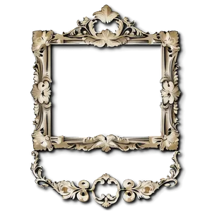 Vintage Glam Wedding Frame Png 9 PNG Image