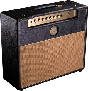 Vintage Guitar Amplifier Isolated PNG Image