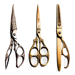 Vintage Hairdressing Scissors Png 90 PNG Image