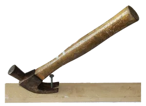 Vintage Hammerand Nail PNG Image