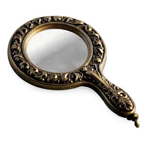 Vintage Hand Mirror Png Clx PNG Image