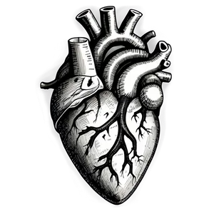 Vintage Heart Drawing Png Buc92 PNG Image