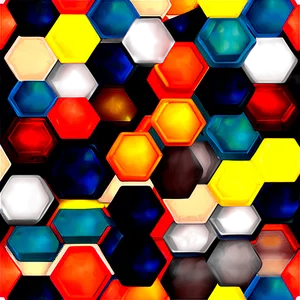 Vintage Hexagon Pattern Png Nfb59 PNG Image