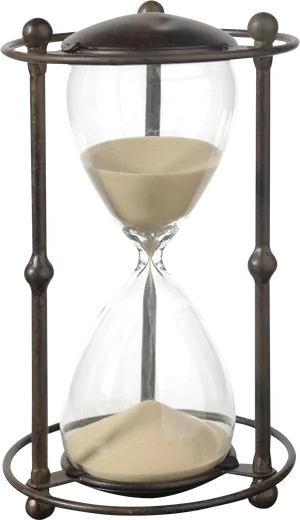 Vintage Hourglass Timepiece.png PNG Image