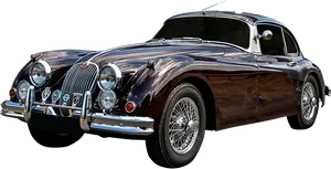 Vintage Jaguar X K120 Coupe PNG Image