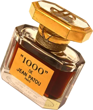 Vintage Jean Patou1000 Perfume Bottle PNG Image