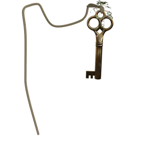 Vintage Keyon Blue Background PNG Image