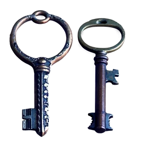 Vintage Keys Png Oqr PNG Image
