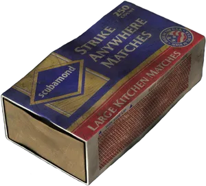 Vintage Kitchen Matches Box PNG Image