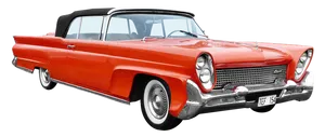 Vintage Lincoln Convertible Classic Car PNG Image